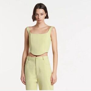 SIR. the label light green Corset Top sz 1